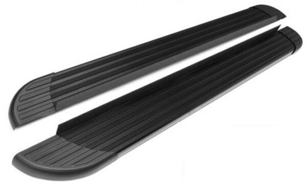(S7) Full Black Running Boards Side Steps for Isuzu D-max Space Cab 2012 to 07/2020