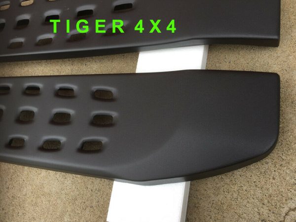 Heavy Duty Matte Black Steel Side Step Running Boards for Navara NP300 D23 Dual Cab 2014 to 2024