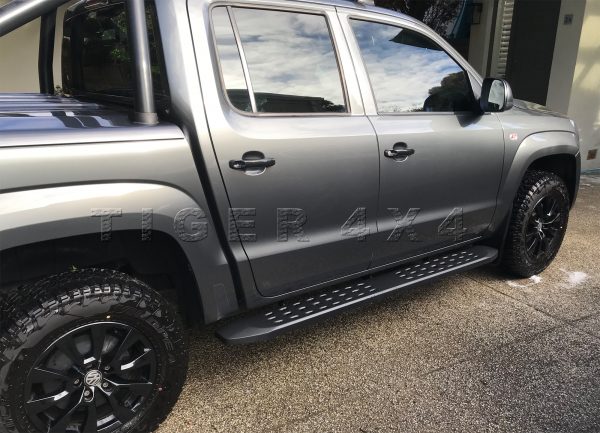 Heavy Duty Matte Black Steel Side Step Boards for Volkswagen Amarok 2010 to 2022