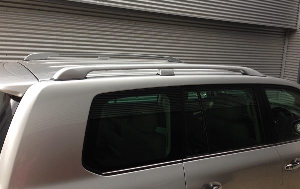 Silver Aluminium Roof Rack Rails for Toyota Landcruiser 200 Series 2008 to 2021
