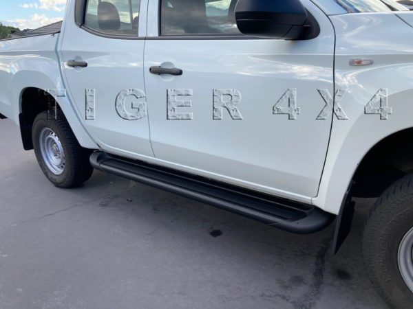 Full Black Side Steps Running Boards for Mitsubishi Triton ML MN Dual Cab 2006-2014