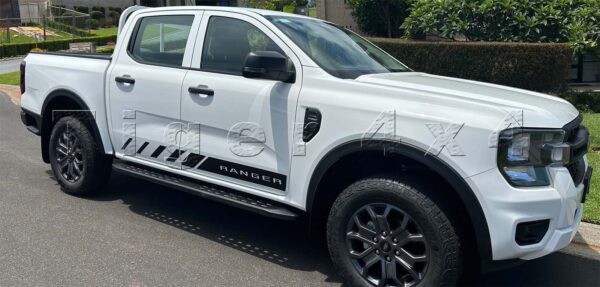 Matt Black Steel Side Step Running Boards for Ford Ranger 2022-2024